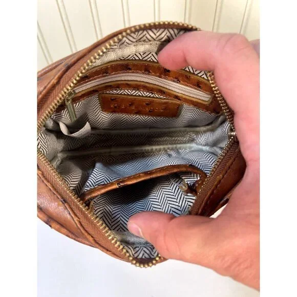 STEVE Madden ostrich print crossbody bag - Picture 3 of 16